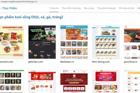 Thành phố Hồ Chí Minh cung cấp danh sách các website bán nông sản, thực phẩm thiết yếu