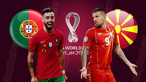 Link xem trực tiếp trận Bồ Đào Nha vs Bắc Macedonia, 01h45 ngày 30/3