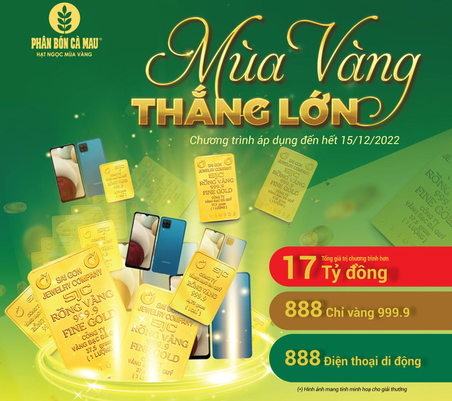 Phân Bón Cà Mau dành hơn 17 tỷ đồng cho chương trình "Mùa vàng thắng lớn" - Ảnh 1.