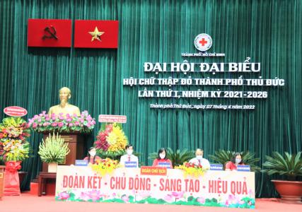 Hội Chữ thập đỏ TP Thủ Đức tổ chức Đại hội lần thứ I, nhiệm kỳ 2021-2026 thành công tốt đẹp