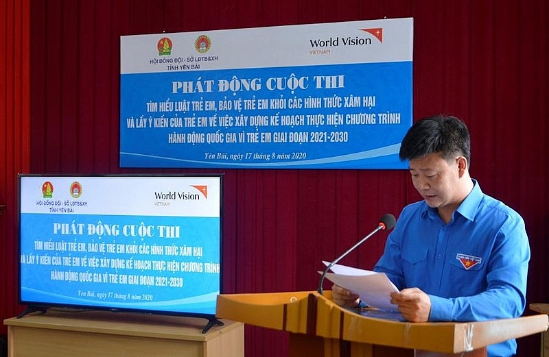 Đinh Tiến Hùng, Phó Bí thư Thường trực Tỉnh đoàn - Chủ tịch Hội đồng đội tỉnh Yên Bái. Ảnh: Báo Pháp luật