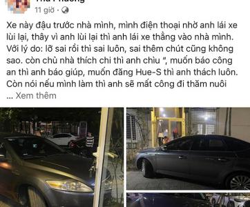 Tạm đình chỉ cán bộ Sở Nội vụ đỗ xe chắn cửa nhà, thách thức dân