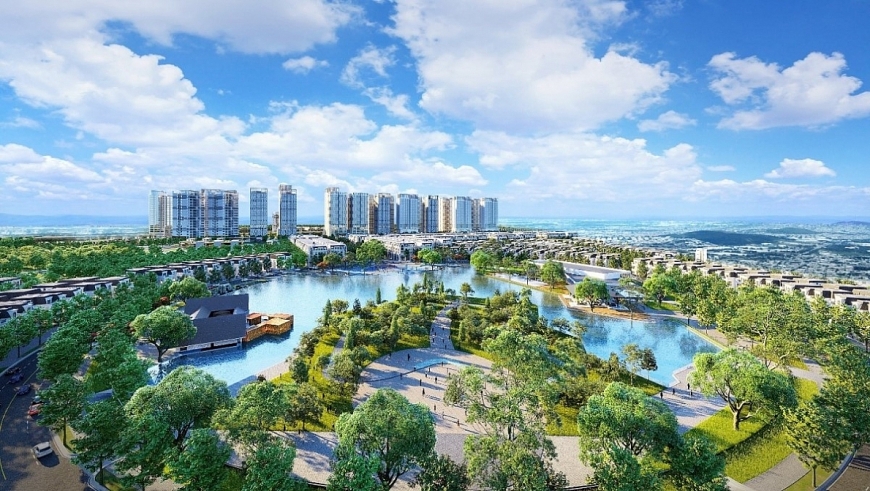 Biệt thự tại dự án Hinode Royal Park được hưởng không khí trong lành, thoáng mát.