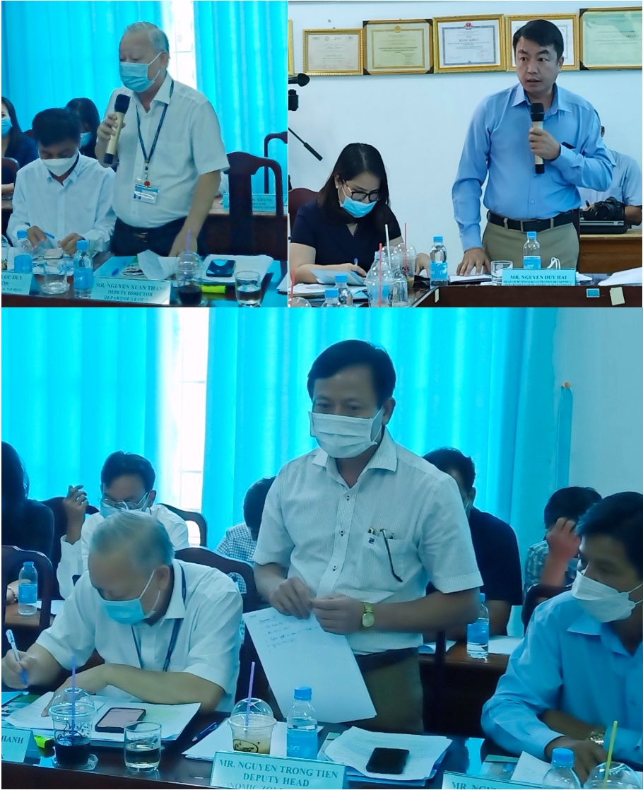 Đại diện các sở, ban, ngành của tỉnh Bình Phước hồ hởi trả lời những câu hỏi của các nhà đầu tư về môi trường đầu tư tại tỉnh này