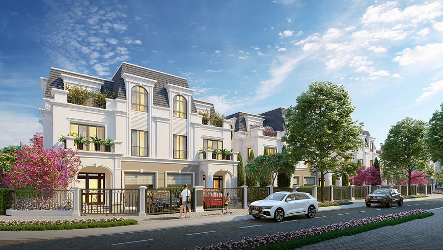 Chủ nhân các căn biệt thự Thảo Viên Villas tại Hinode Royal Park được tận hưởng không gian sống xanh an lành hiếm có