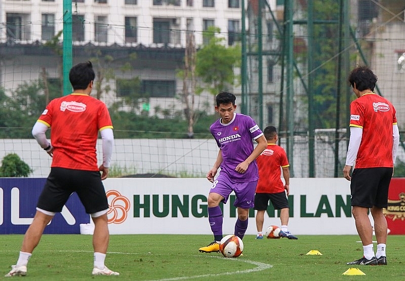 Hai Long trong buổi tập luyện chiều 25/4