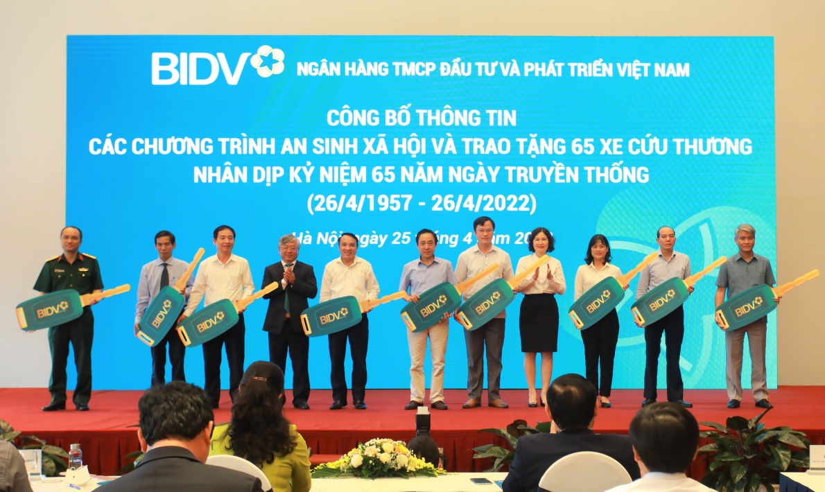BIDV công bố các chương trình an sinh xã hội nhân dịp kỷ niệm 65 năm ngày thành lập