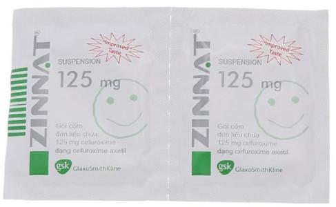 Thu hồi các lô thuốc kháng sinh Cốm pha hỗn dịch uống Zinnat Suspension 125mg
