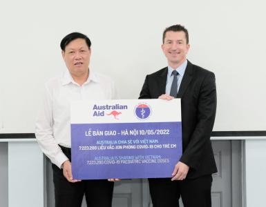 Bộ Y tế: Tiếp nhận 7,2 triệu liều vaccine do Australia tài trợ để tiêm cho trẻ em từ 5 đến 12 tuổi