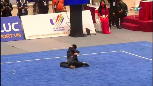 VĐV Văn Phương môn Wushu gặp chấn thương nặng