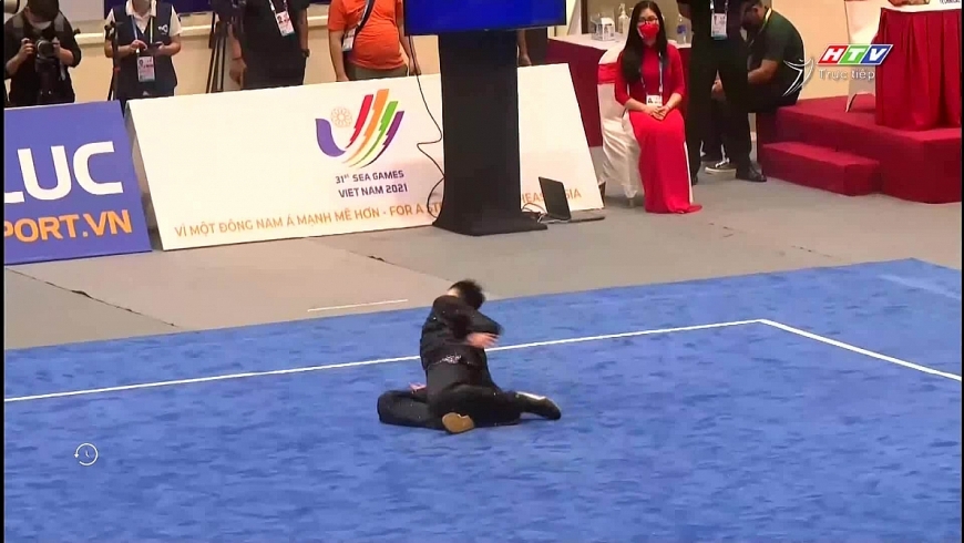 VĐV Văn Phương môn Wushu gặp chấn thương nặng
