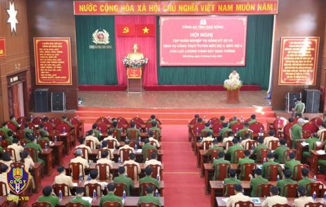 Công an Đắk Nông tập huấn nghiệp vụ đăng ký xe và dịch vụ công trực tuyến mức độ 3, mức độ 4