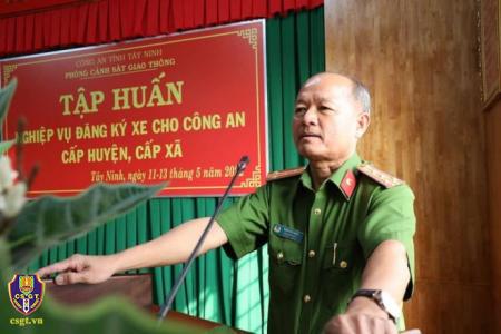 Công an Tây Ninh: Khai giảng lớp tập huấn công tác đăng ký xe cho Công an cấp huyện, xã