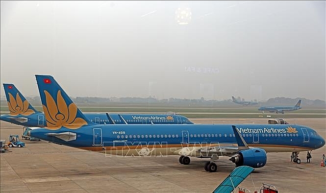 Máy bay của Vietnam Airlines. Ảnh tư liệu: Huy Hùng/TTXVN