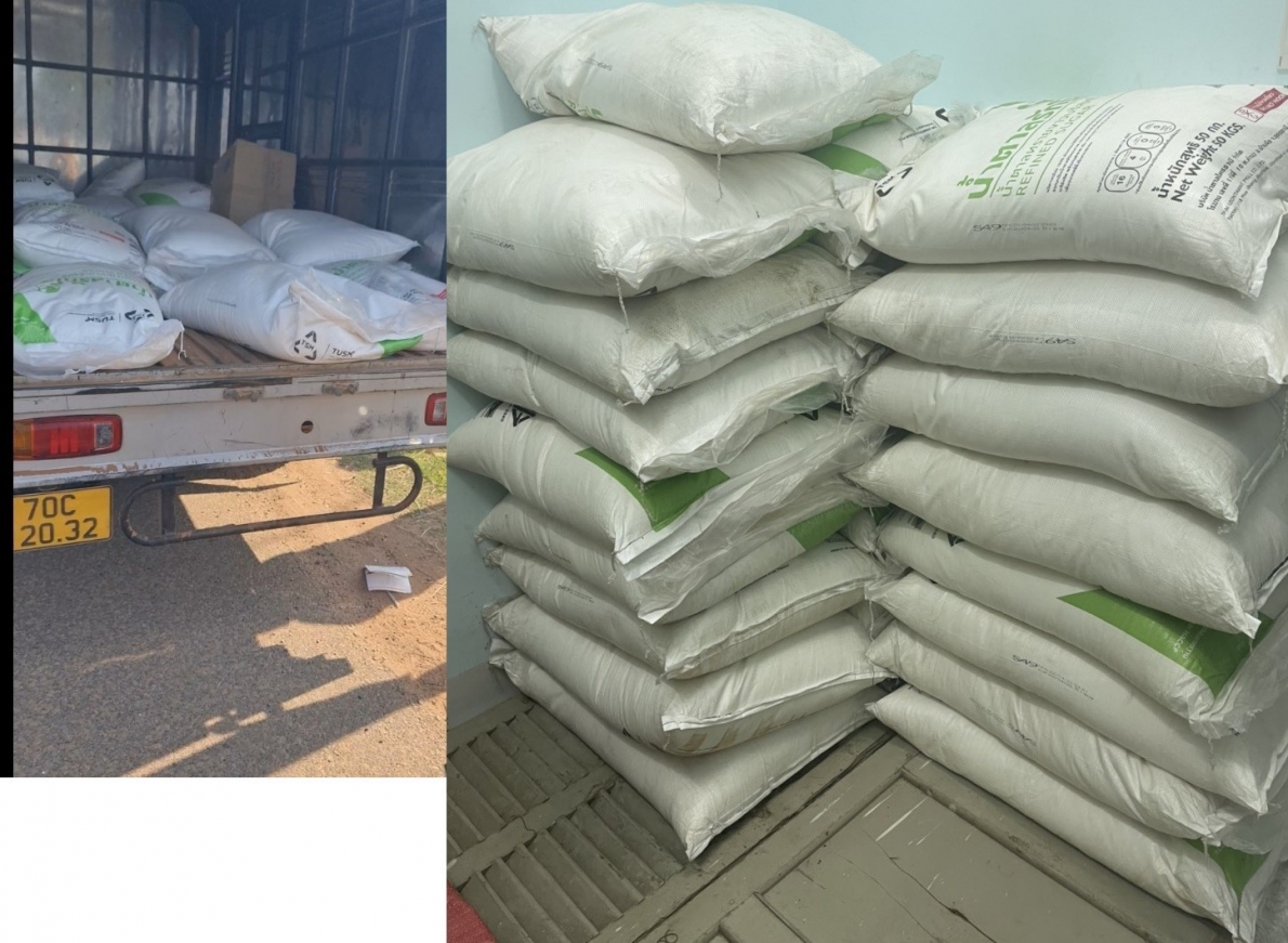 Tây Ninh: Tịch thu hơn 1,2 tấn đường cát nhập lập