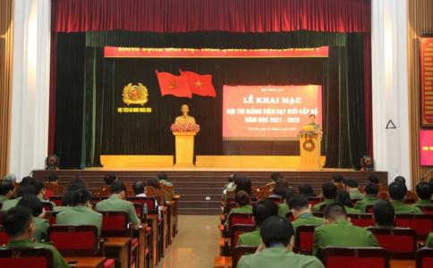 Bộ Công an: Khai mạc Hội thi giảng viên dạy giỏi cấp Bộ năm học 2021-2022