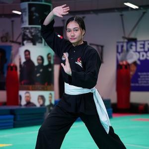 Sắc vóc ấn tượng của của nữ vận động viên pencak silat người Singapore