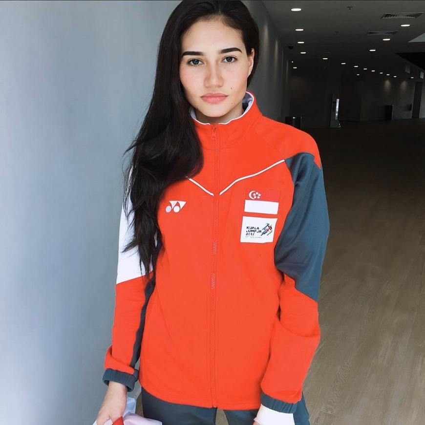 Sắc vóc ấn tượng của của nữ vận động viên pencak silat người Singapore