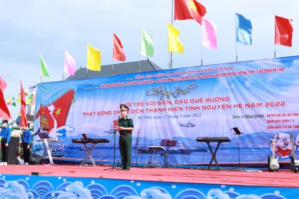 Hà Tĩnh: Chương trình "Tuổi trẻ với biển, đảo quê hương" và phát động chiến dịch Thanh niên tình nguyện hè năm 2022