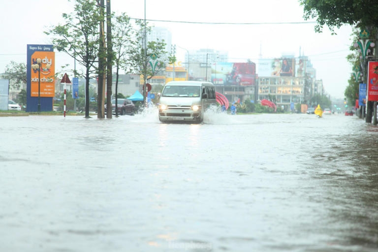 ngập lụt ở Bắc Giang