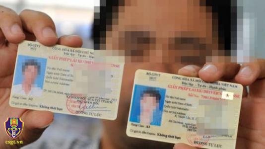 Cảnh giác với giấy phép lái xe giả trên mạng xã hội