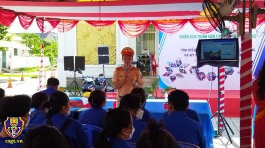 Tuyên truyền pháp luật về trật tự an toàn giao thông cho đoàn viên thanh niên thành phố Cao Lãnh