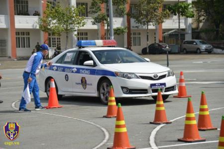 Khai mạc Hội thi lái xe giỏi và an toàn lực lượng CSGT phía Nam