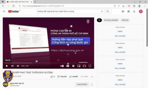 Công an TP Hồ Chí Minh hướng dẫn nộp phạt trực tuyến qua Cổng dịch vụ công Quốc gia