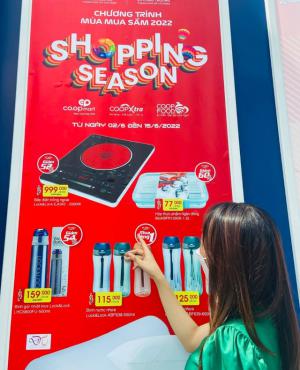 Co.opmart và Co.opXtra giảm giá nhiều mặt hàng hưởng ứng chương trình Mùa mua sắm 2022