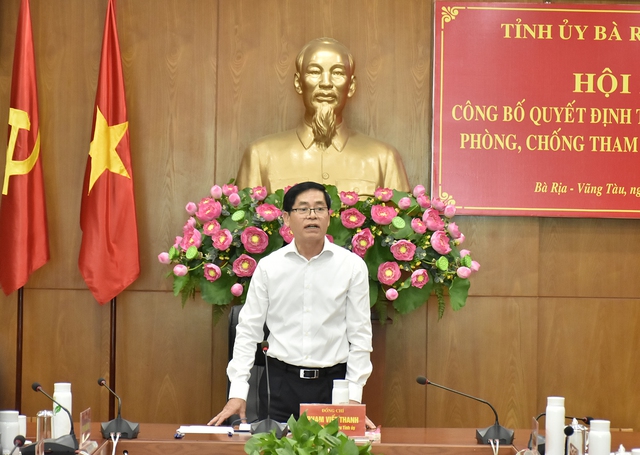 Thành lập Ban Chỉ đạo phòng, chống tham nhũng, tiêu cực tỉnh Bà Rịa-Vũng Tàu - Ảnh 2.