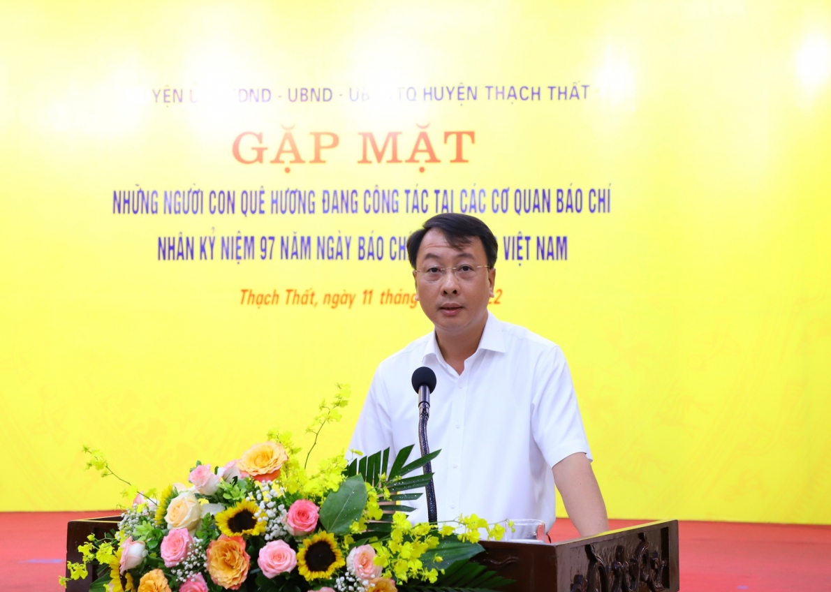 Hà Nội: UBND huyện Thạch Thất gặp mặt người con quê hương công tác trong lĩnh vực báo chí nhân dịp 97 năm ngày Báo chí cách mạng Việt Nam