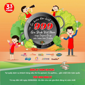 999 gia đình Việt sẽ lập kỷ lục cùng Co.opmart, Co.opXtra