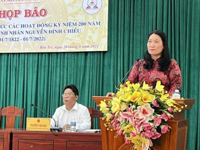 Bến Tre: Nhiều hoạt động kỷ niệm 200 năm Ngày sinh danh nhân Nguyễn Đình Chiểu