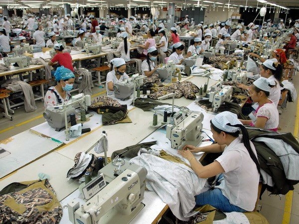 Hoạt động của 1 doanh nghiệp dệt may ở tỉnh Đồng Nai