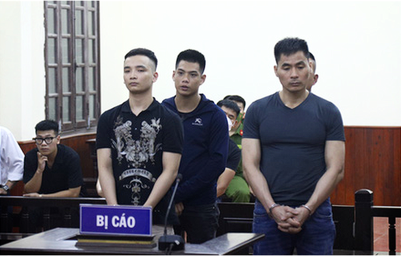 Các bị cáo tại toà