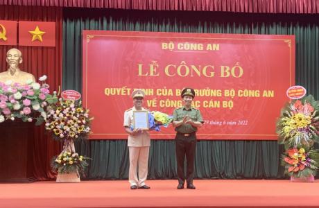 Bộ Công an công bố quyết định bổ nhiệm 2 tân Cục trưởng