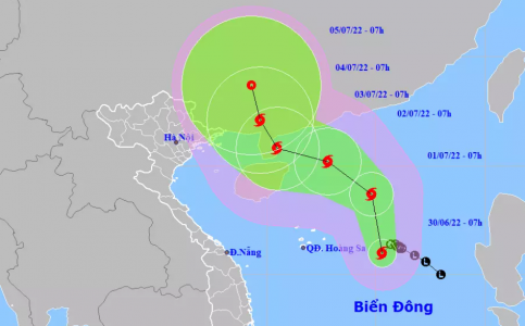 Bão số 1 hình thành trên Biển Đông, miền Bắc mưa to