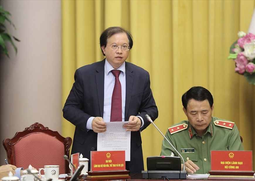 Thứ trưởng Bộ Văn hoá Thể thao và Du lịch Tạ Quang Đông. Ảnh: T.Vương