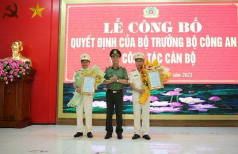 Bổ nhiệm lãnh đạo Công an 3 tỉnh