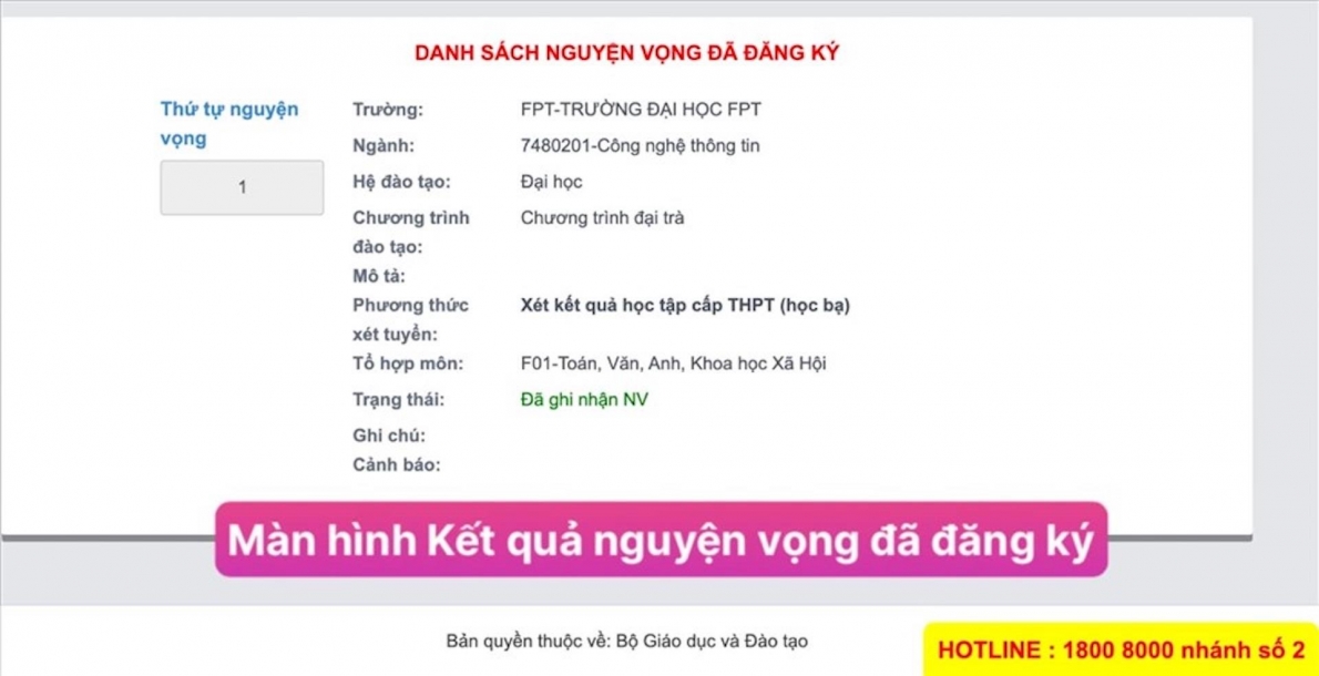 Cách đăng ký nguyện vọng xét tuyển đại học, cao đẳng năm 2022