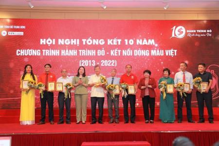 Hành trình Đỏ trong 10 năm tiếp nhận gần 700.000 đơn vị máu