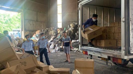 Cục QLTT Hưng Yên: Tiêu huỷ hơn 10 nghìn sản phẩm giả mạo nhãn hiệu Sin Hair