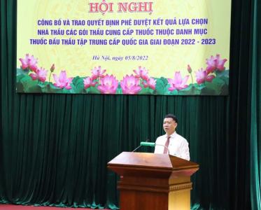 Bộ Y tế công bố kết quả các gói thầu thuốc thuộc danh mục đấu thầu tập trung cấp quốc gia