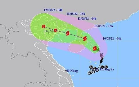 Bão số 2 (MULAN) hướng thẳng về đất liền Hải Phòng - Quảng Ninh