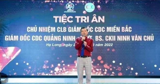 Ông Ninh Văn Chủ tại tiệc tri ân