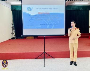 Tuyên truyền, giáo dục pháp luật về TTATGT cho hội viên hội phụ nữ huyện An Dương, Hải Phòng