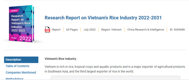 Research And Markets: 3 lý do chính giúp gạo Việt Nam xuất khẩu ổn định