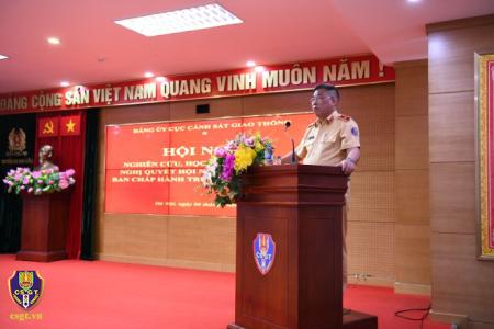 Đảng ủy Cục Cảnh sát giao thông nghiên cứu, học tập Nghị quyết Trung ương V