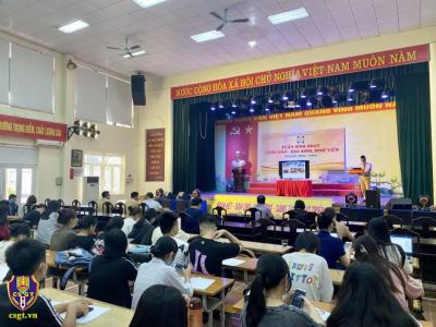 Tuyên truyền pháp luật về trật tự an toàn giao thông cho hơn 200 sinh viên