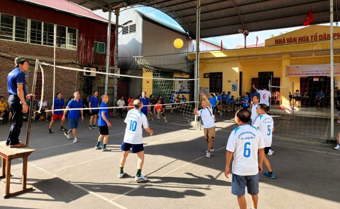 Giải bóng chuyền hơi NCT phường Ngô Quyền, TP Bắc Giang